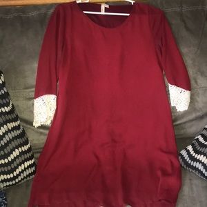 Francesca’s Maroon Dress